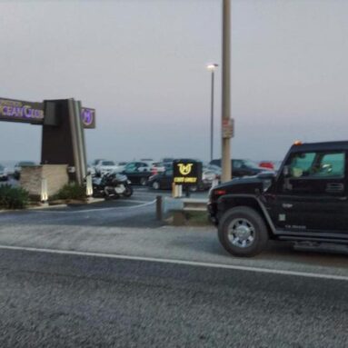 SUV limo in Malibu